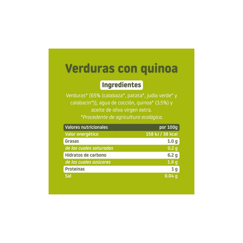 Potito de Verduras con Quinoa 6M SinGluten Eco 230g Smileat