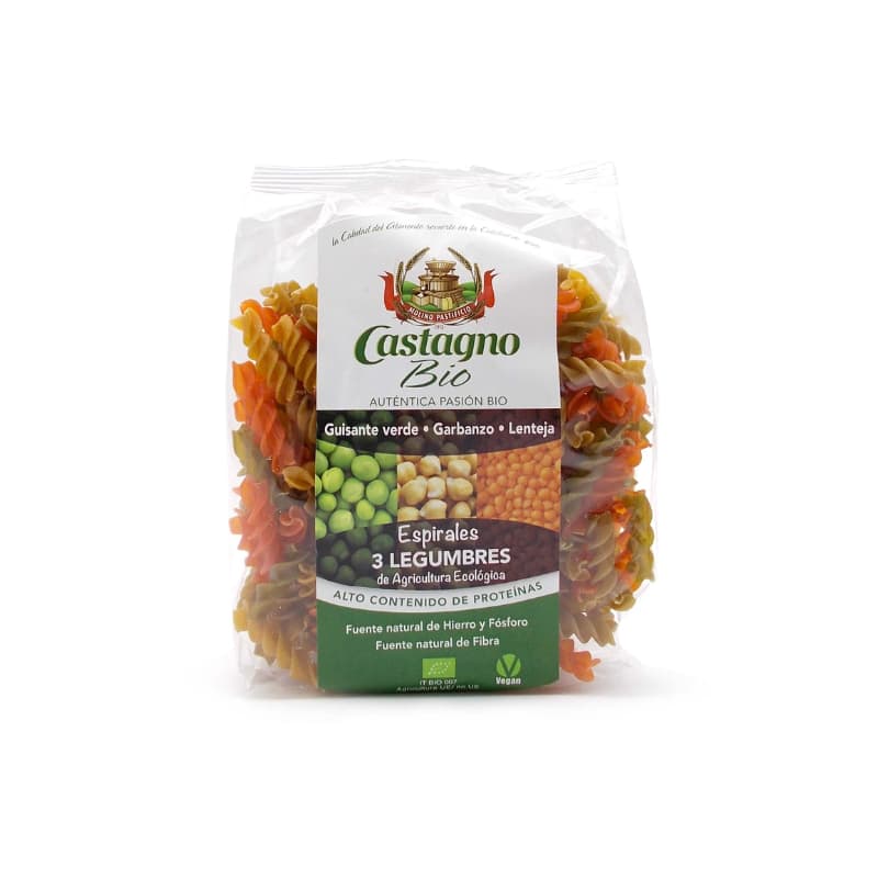 Espirales 3 Legumbres Eco 250g Castagno