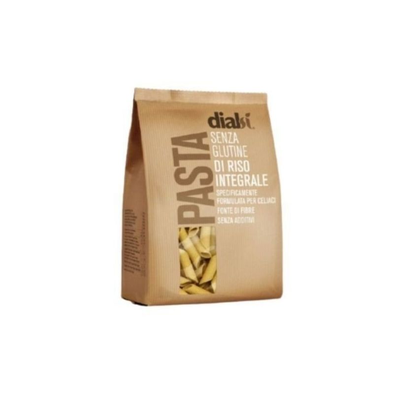Macarrones de Arroz Integral SinGluten Vegan 400g Dialsi