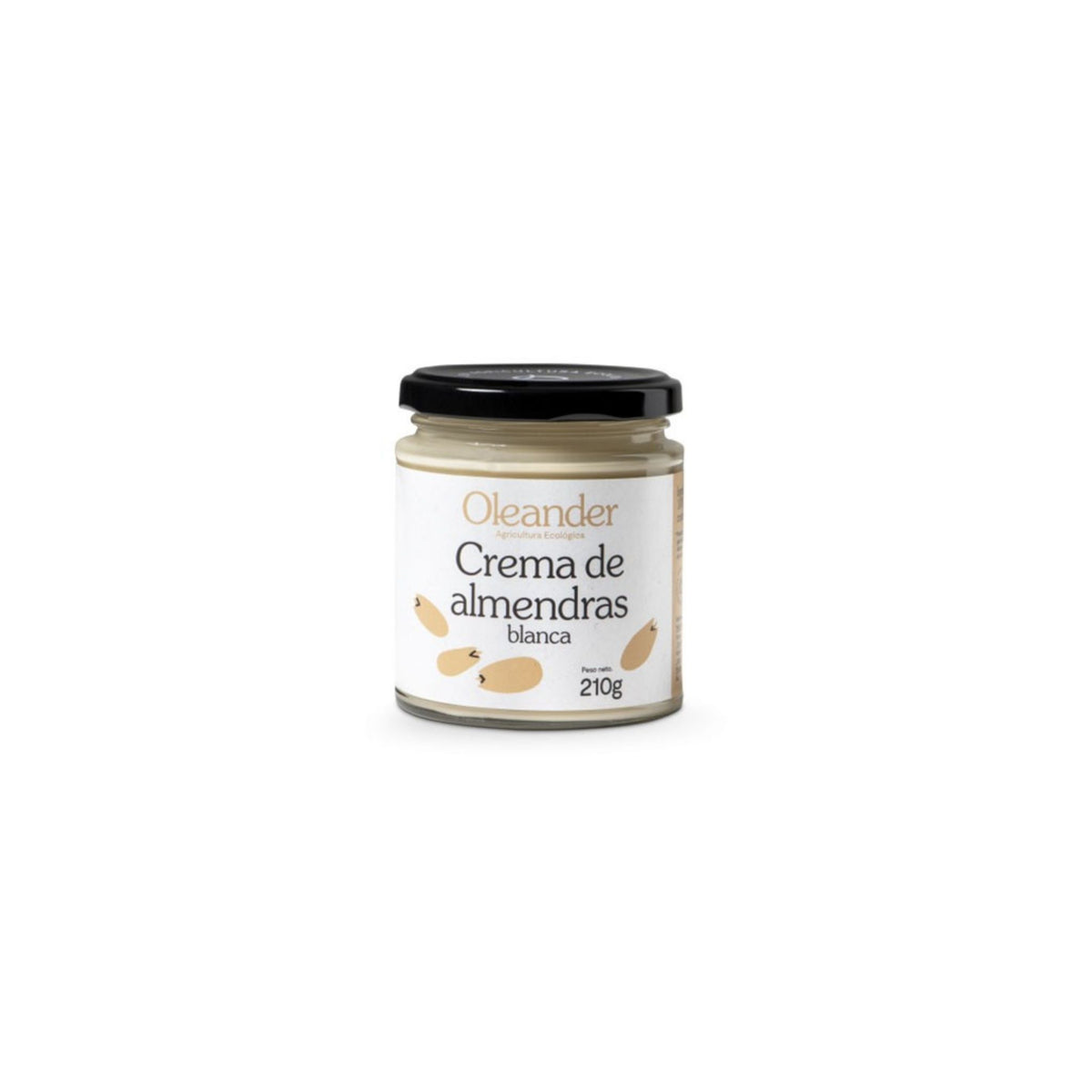 Crema de Almendras Blanca SinGluten Eco 210g Oleander