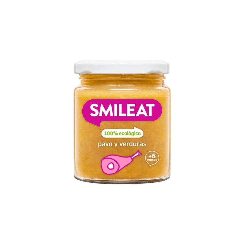 Potito Pavo y Verduras 6M SinGluten Eco 230g Smileat