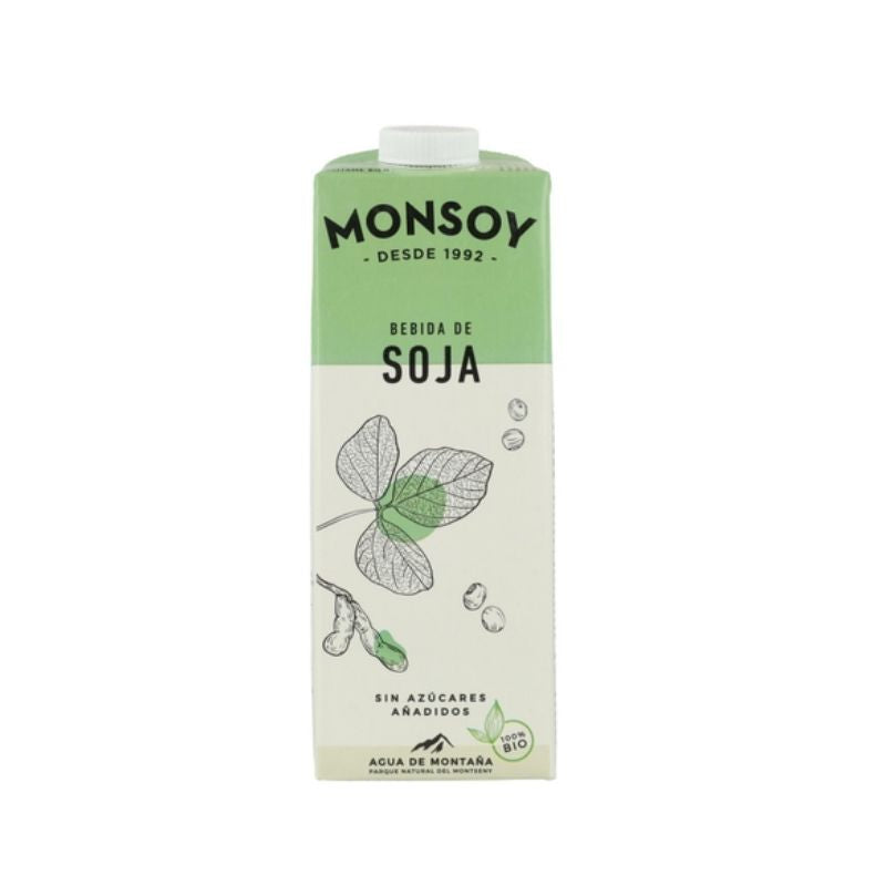 Bebida Vegetal de Soja SinGluten Bio 1L Monsoy