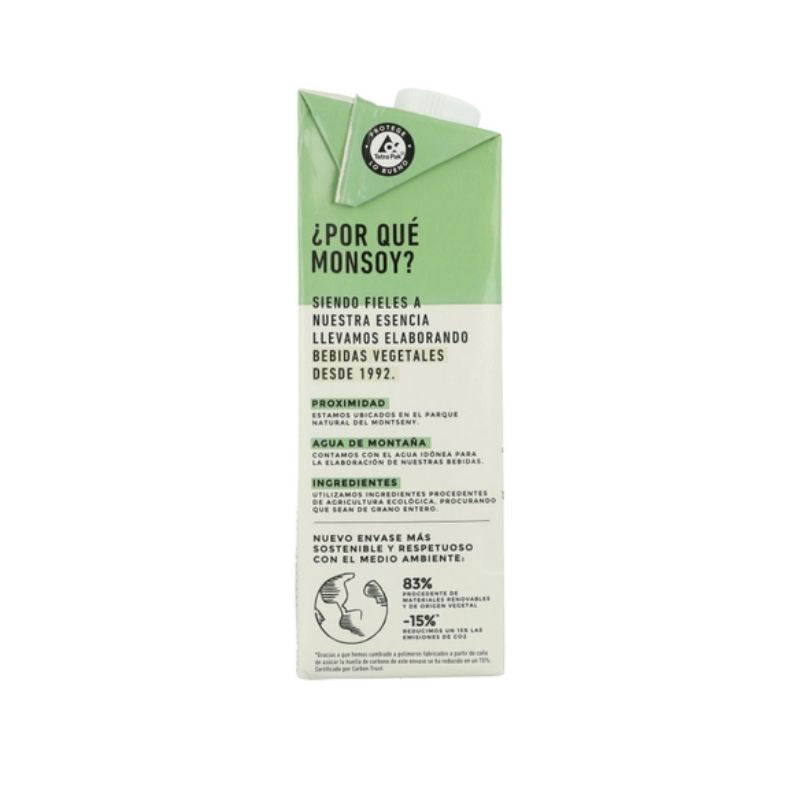 Bebida Vegetal de Soja SinGluten Bio 1L Monsoy