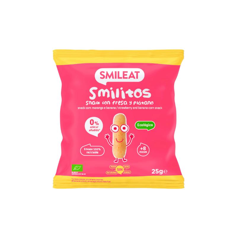 Smilitos Gusanitos Fresa y Platano Eco 25g Smileat