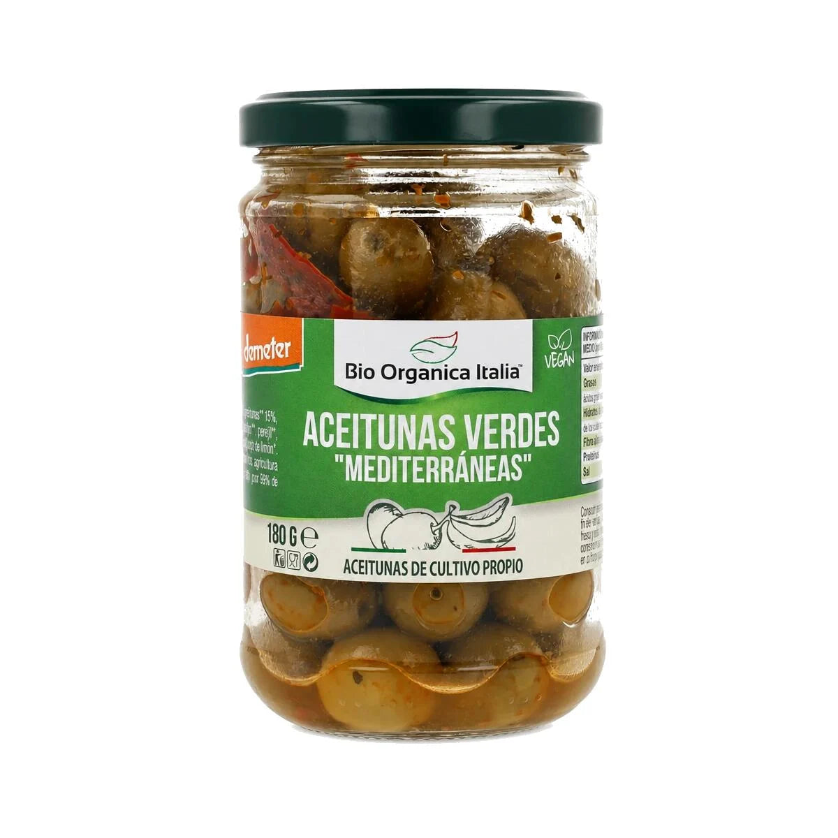 Aceitunas verdes "mediterraneas"
