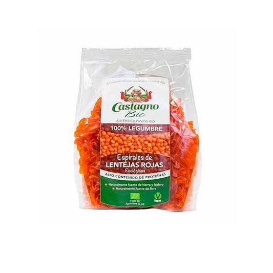 Espirales Lentejas Rojas Eco 250g Castagno