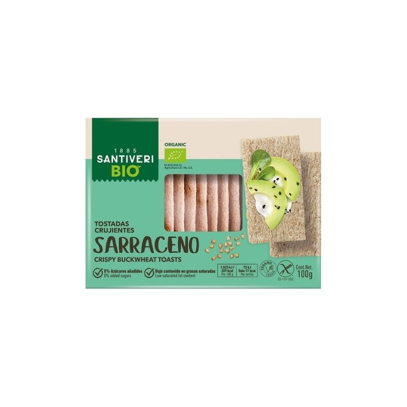 Tostadas de Trigo Sarraceno Eco Vegan 100g Santiveri