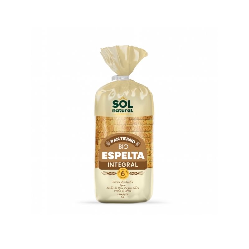 Pan de Molde Tierno Espelta Integral Eco 400g Solnatural