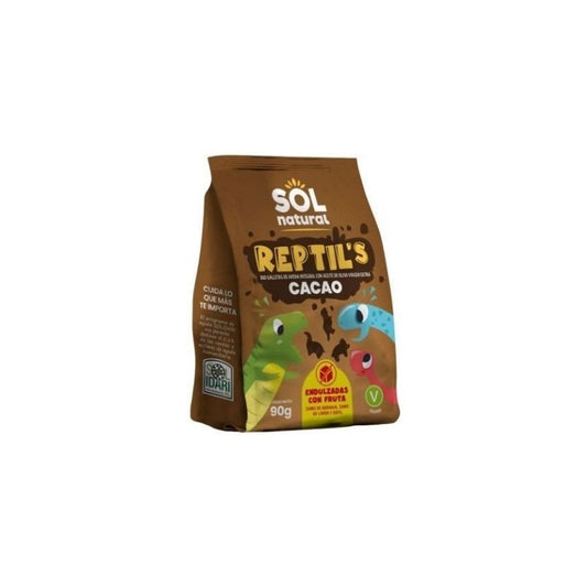 Galletas Reptils Cacao Avena Fruta Bio 90g Solnatural