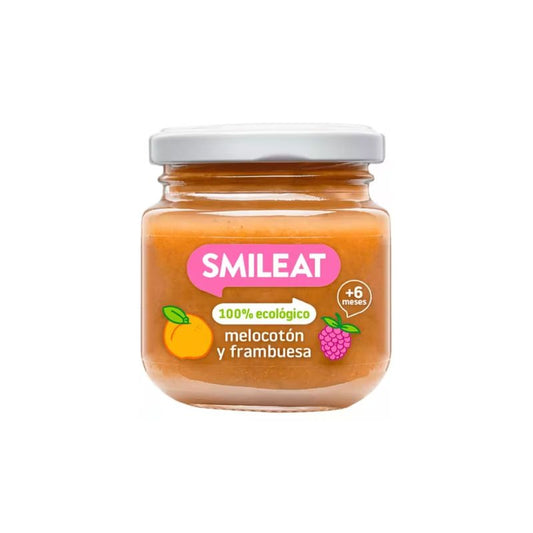 Potito Melocoton Frambuesa 6M Eco 130g Smileat