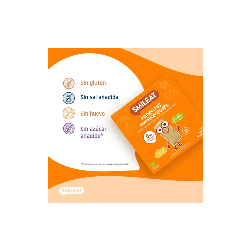 Panecillos Multicereales SinGluten Eco 60g Smileat