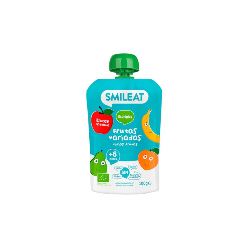 Bebible de Frutas Variadas 6M SinGluten Eco 100g Smileat