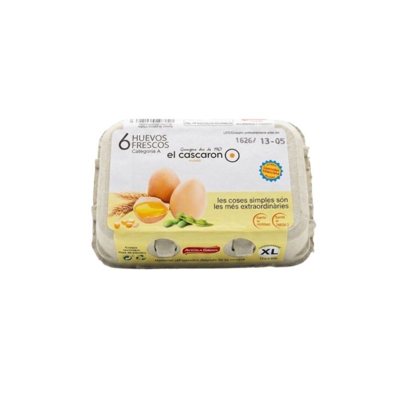 6 Huevos Frescos El cascaron