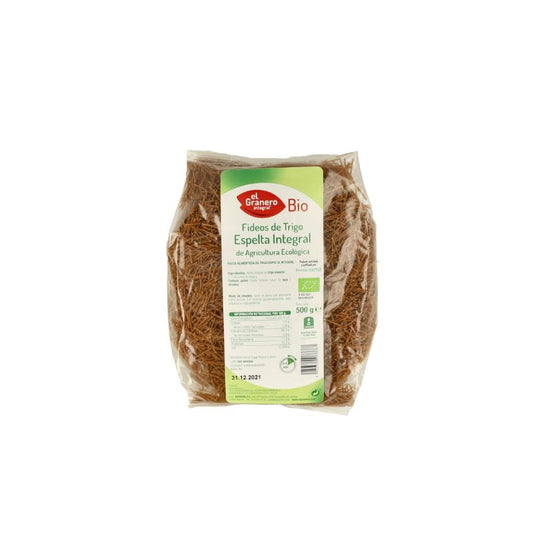 Fideos Integrales Bio 500g El Granero Integral