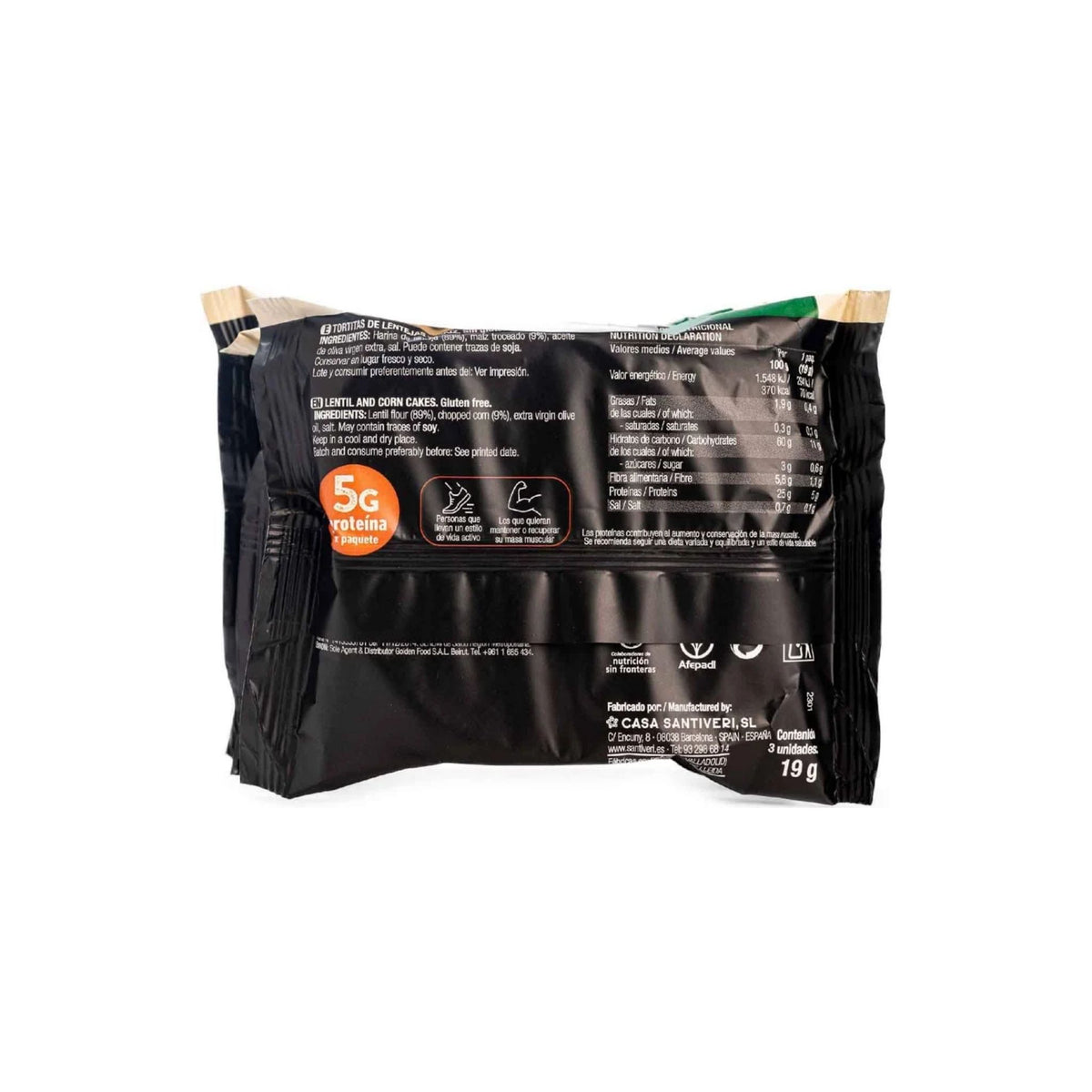 Tortitas Protein 25% Pack 3udsx19g Santiveri