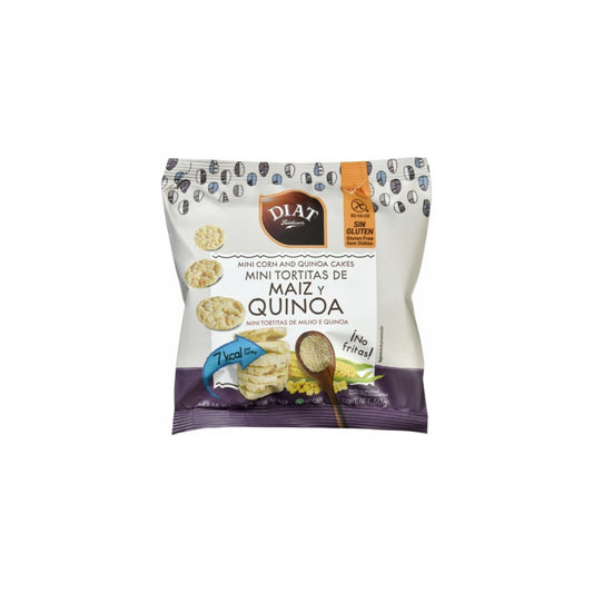 Mini Tortitas de Maiz y Quinoa SinGluten 50g Diat-Radisson