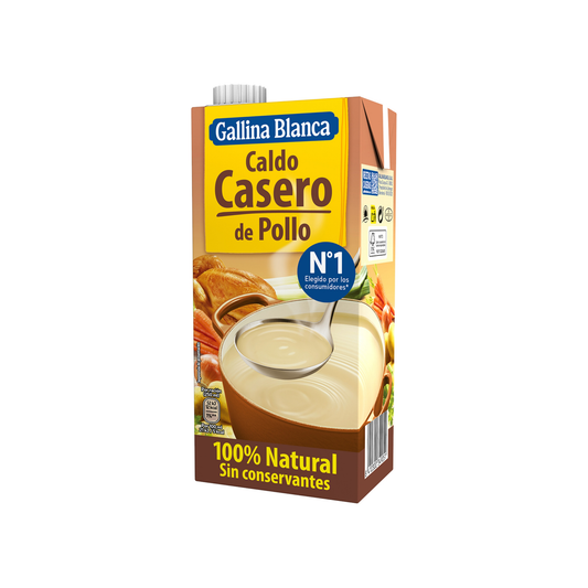 Caldo Casero de Pollo 100% Natural Gallina Blanca