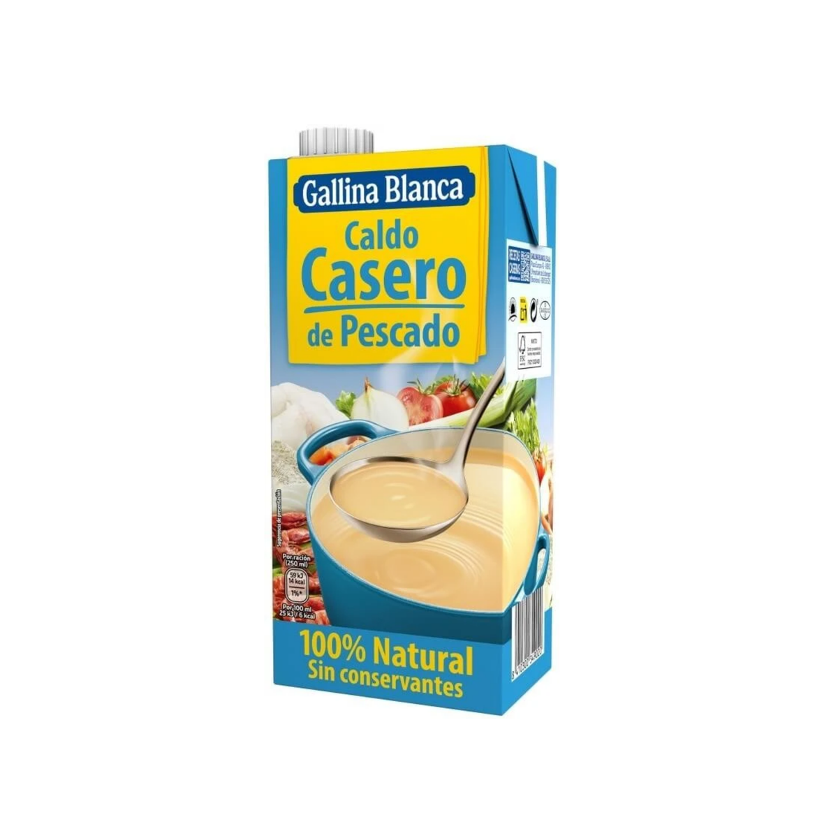 Caldo Casero de Pescado 100% Natural Gallina Blanca