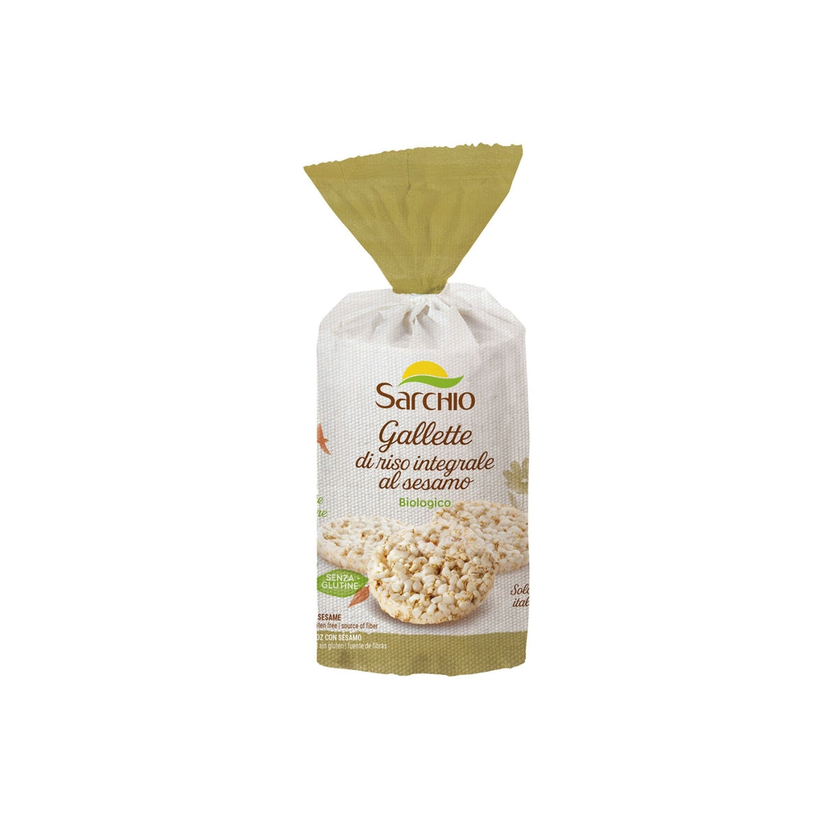 Tortitas Arroz Sesamo Eco SinGluten 100g Sarchio