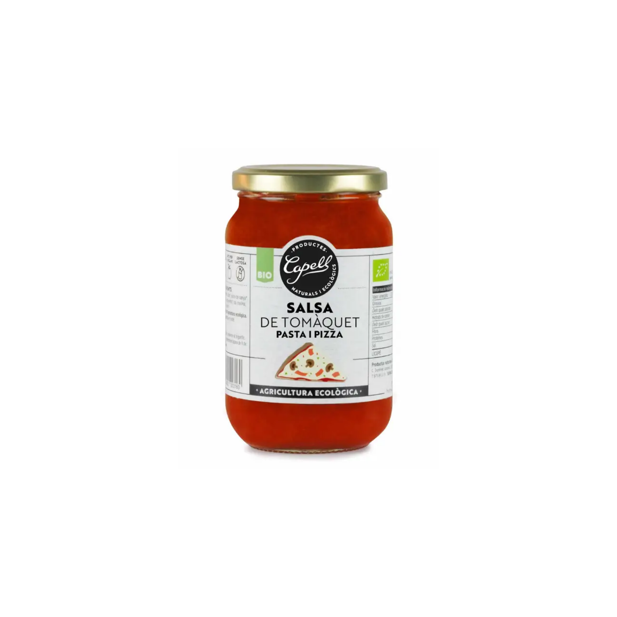 Salsa de Tomate para Pasta y Pizza Eco Vegan 350g Capell