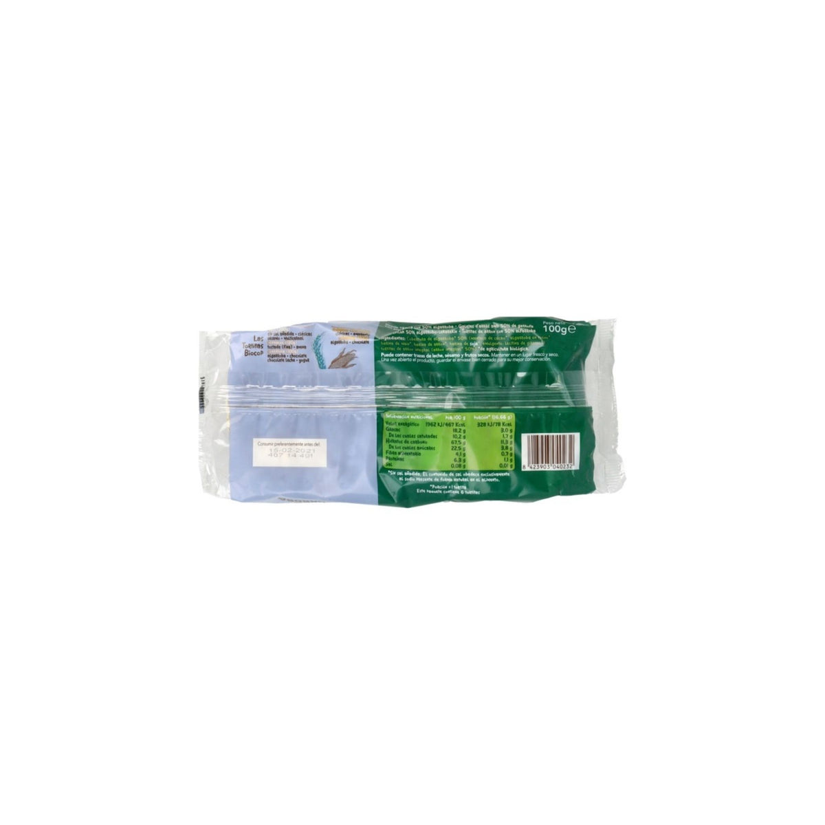 Tortitas de Arroz con Algarroba SinGluten Bio 100g Biocop