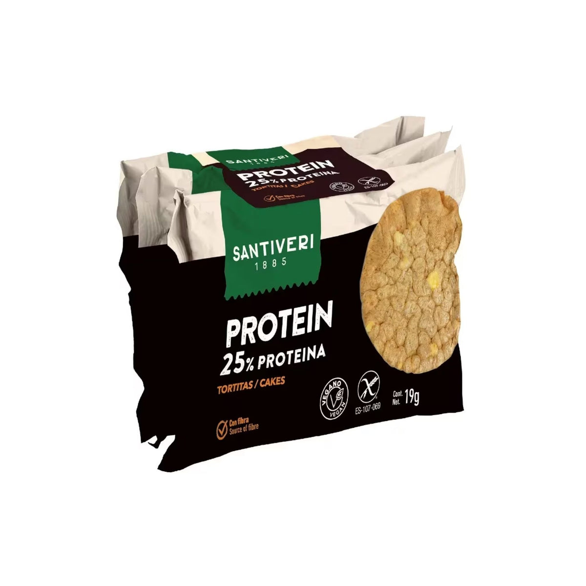 Tortitas Protein 25% Pack 3udsx19g Santiveri