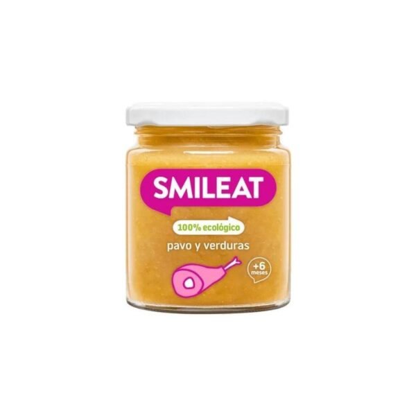Potito Pavo y Verduras 6M SinGluten Eco 230g Smileat
