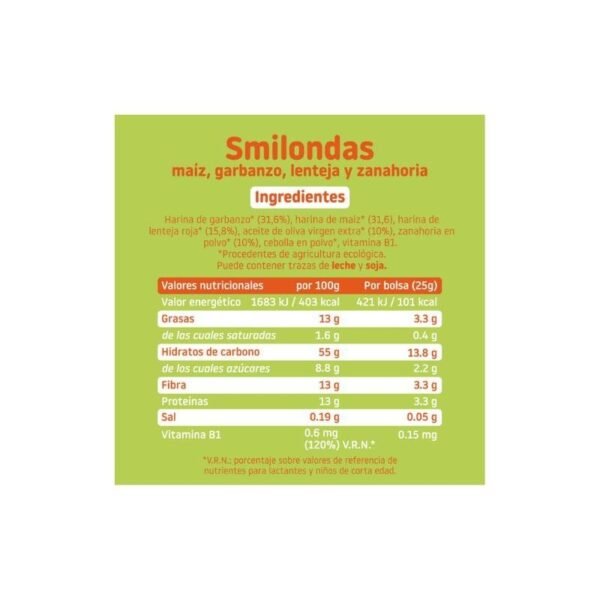 Smilondas Zanahoria Eco 25g Smileat
