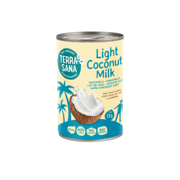 Bebida Vegetal de coco baja en grasas Bio Nature vegana 400ml Terrasana