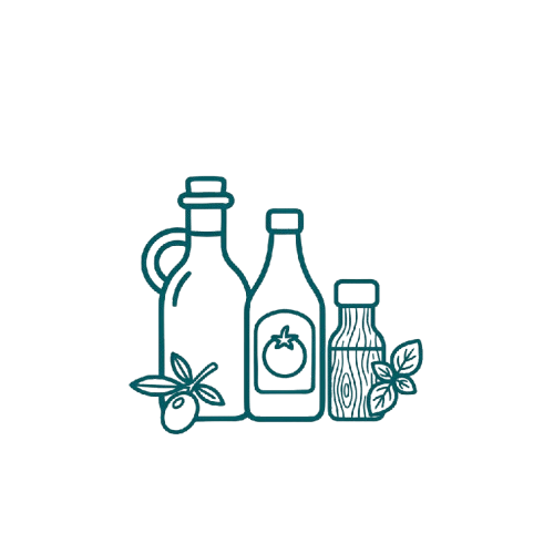 Aceites, vinagres, salsas y condimentos